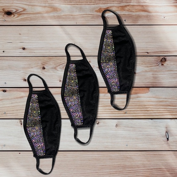 🎉HOST PICK 🎉 Hand Embellished Rhinestone mask - Picture 4 of 5